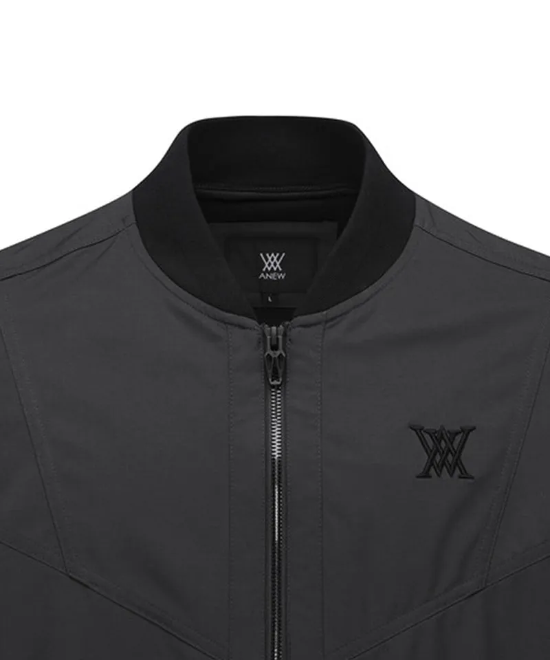 Men's Incision Coloring Point Jacket - Charcoal Gray
