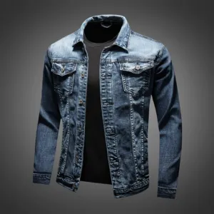 Men's Lightweight Button Down Biker Jacket | Summer