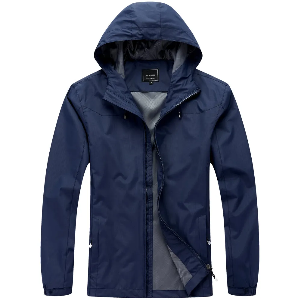 Men's Lightweight Rain Jacket - Black