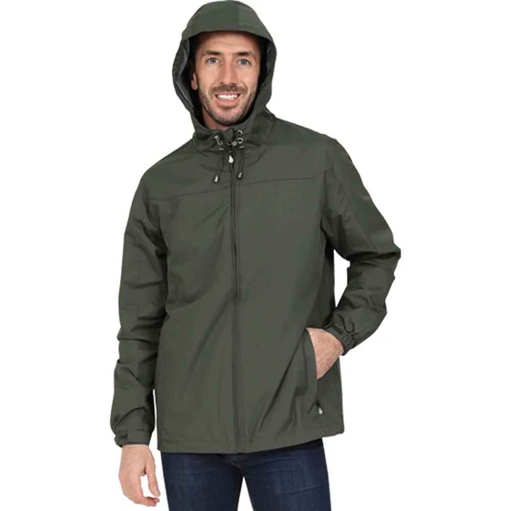 Men's Lightweight Rain Jacket - Green