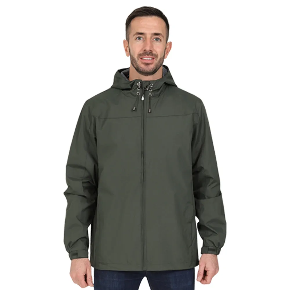 Men's Lightweight Rain Jacket - Green
