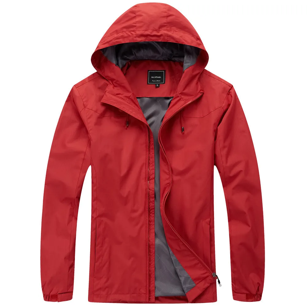 Men's Lightweight Rain Jacket - Green