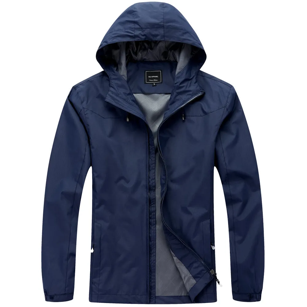Men's Lightweight Rain Jacket - Green
