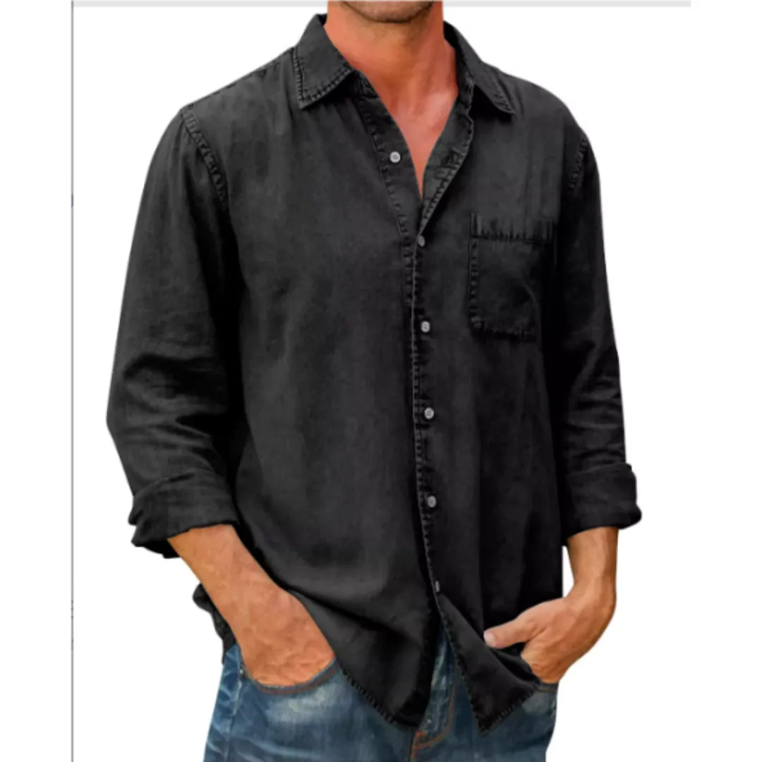 Men's Long Sleeve Button Down Shirt | Warm