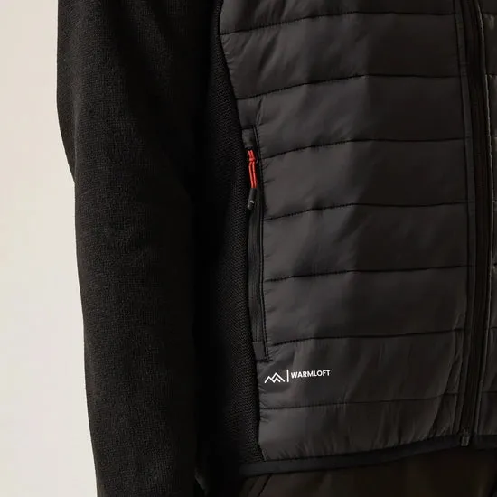 Men's Newhill Hybrid Jacket Black Red Ochre