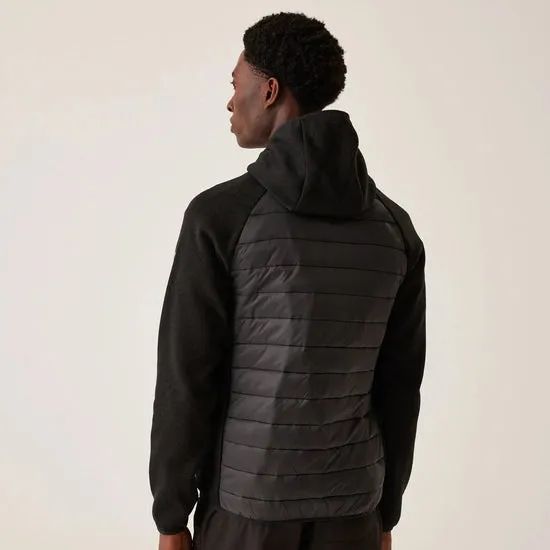 Men's Newhill Hybrid Jacket Black Red Ochre