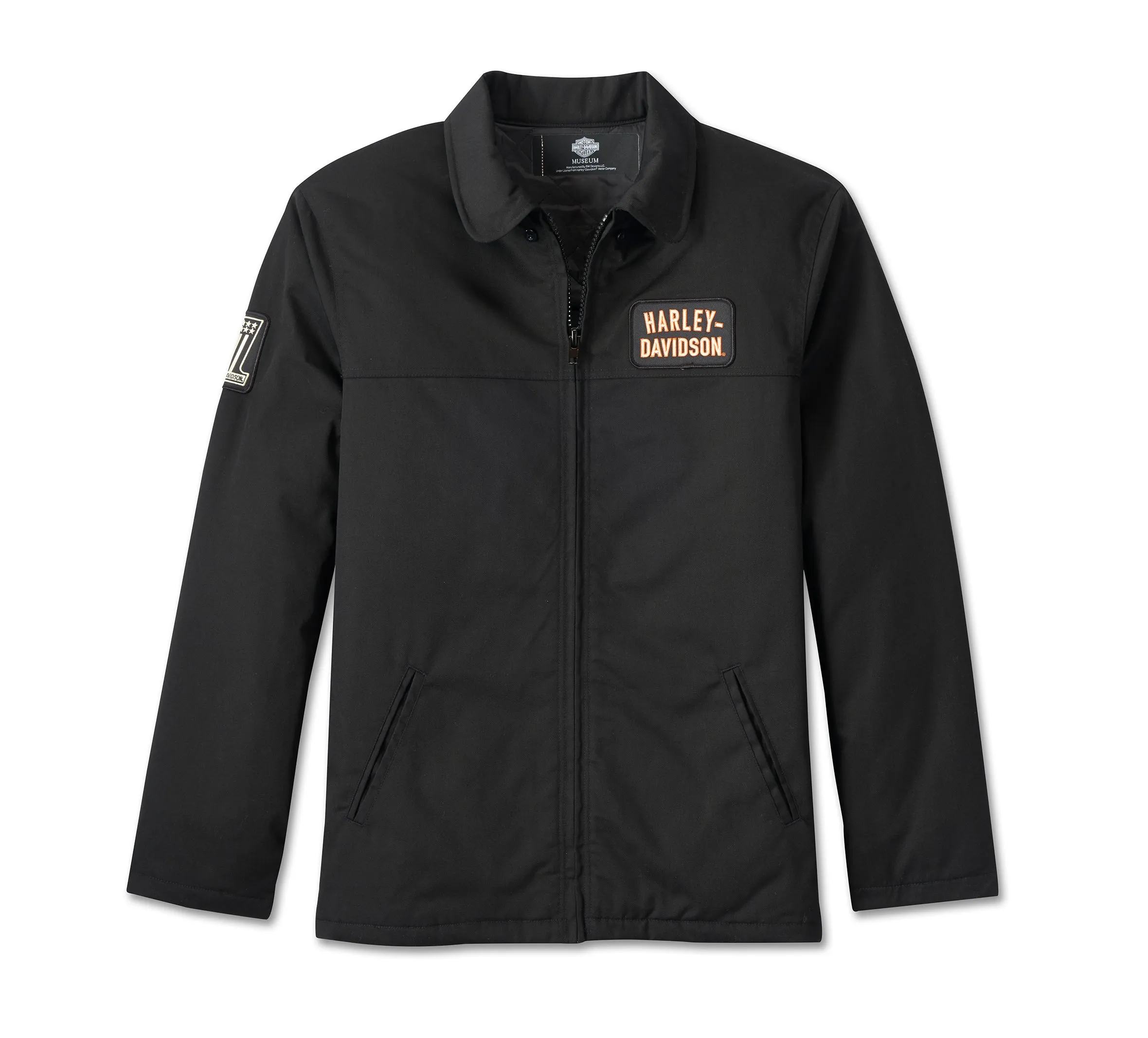 Men's Quilted Shop Jacket - Black