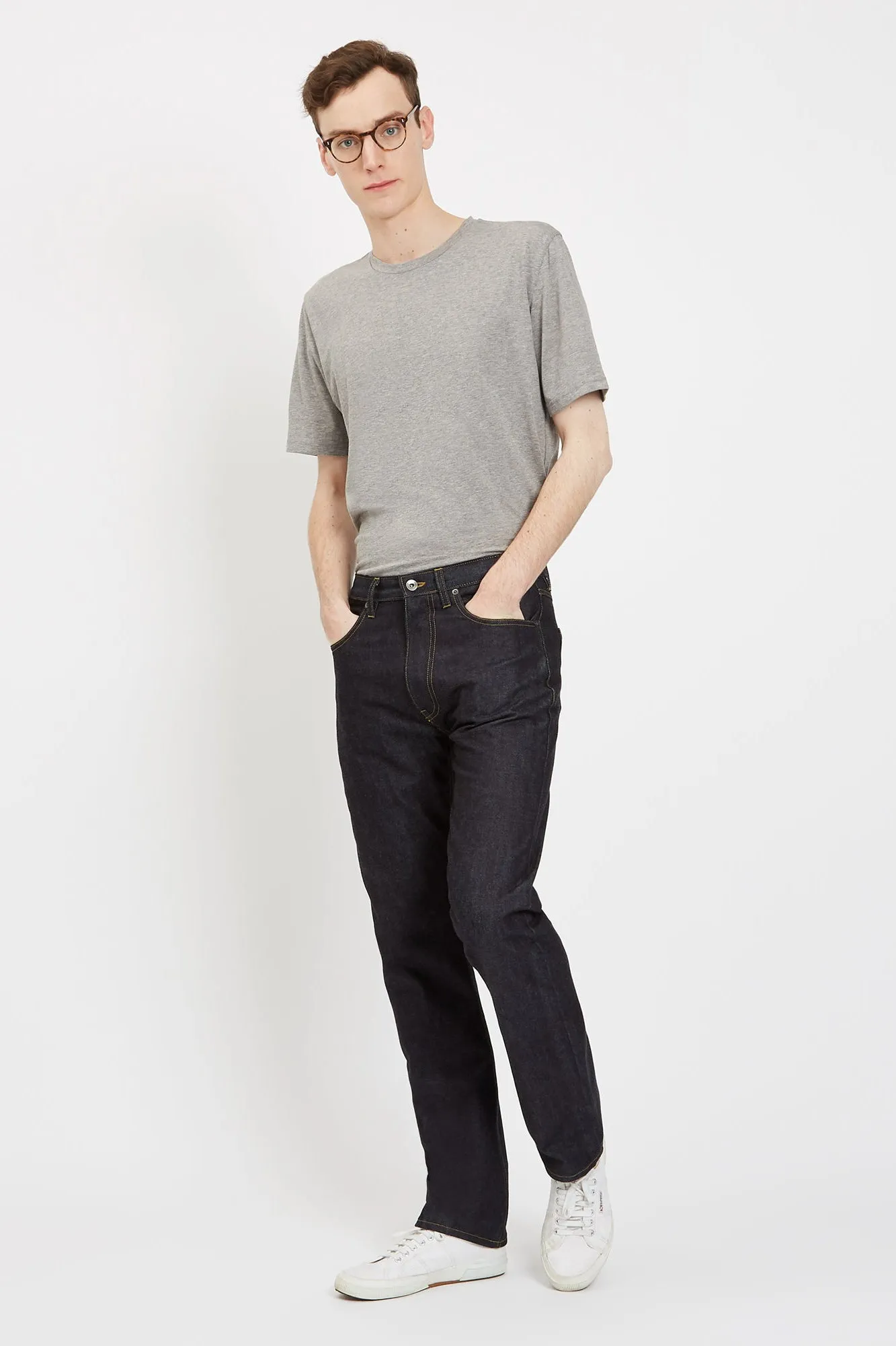 Mens Straight Cut Selvedge Jean Indigo