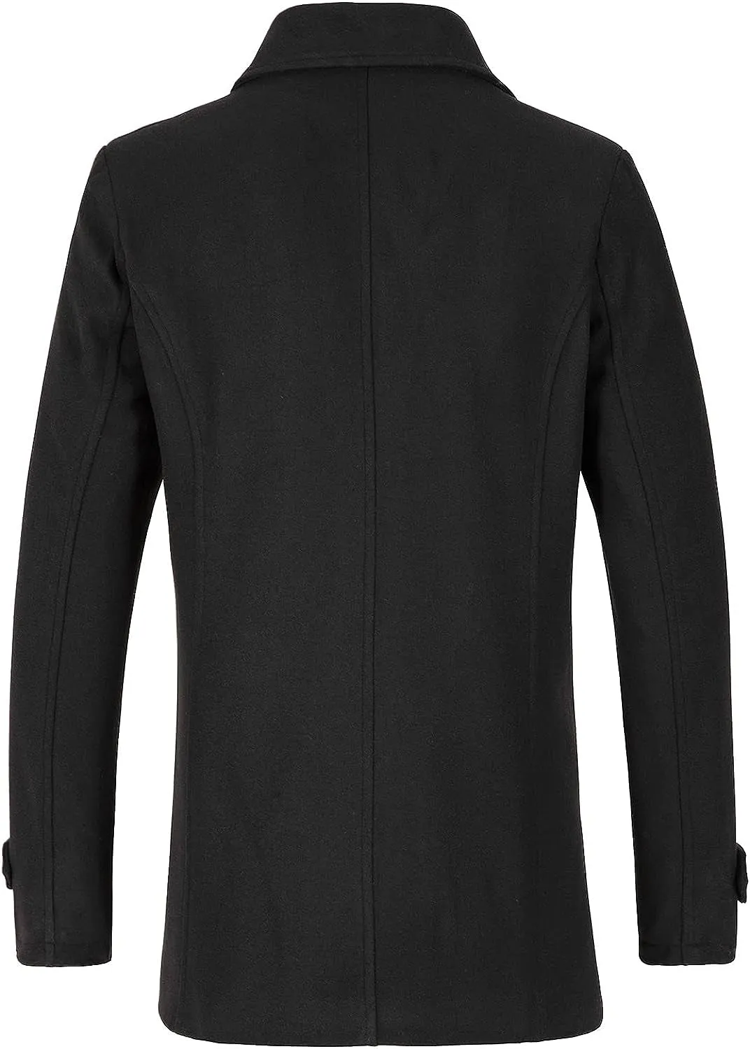 Men's Wool Blend Double Breasted Pea Coat