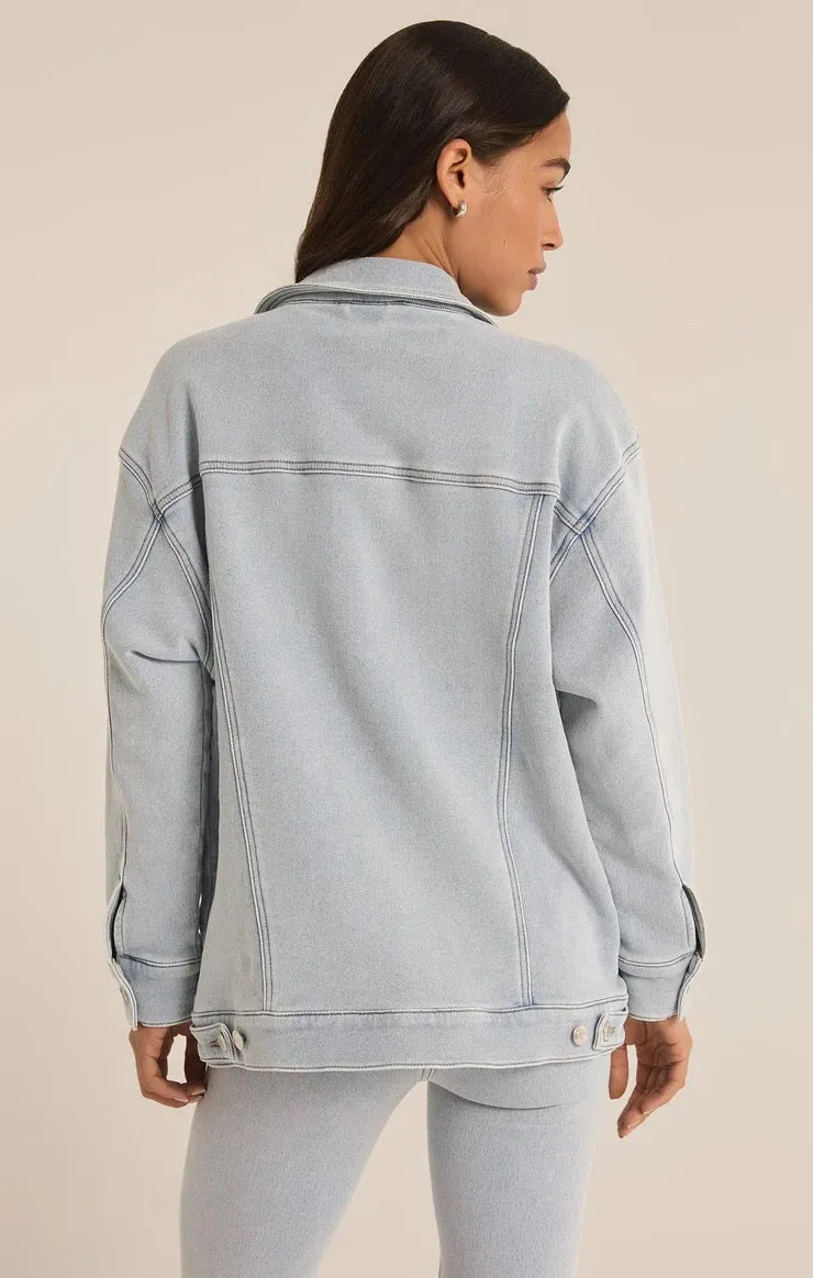 Miles Denim Jacket Sun Bleached Indigo