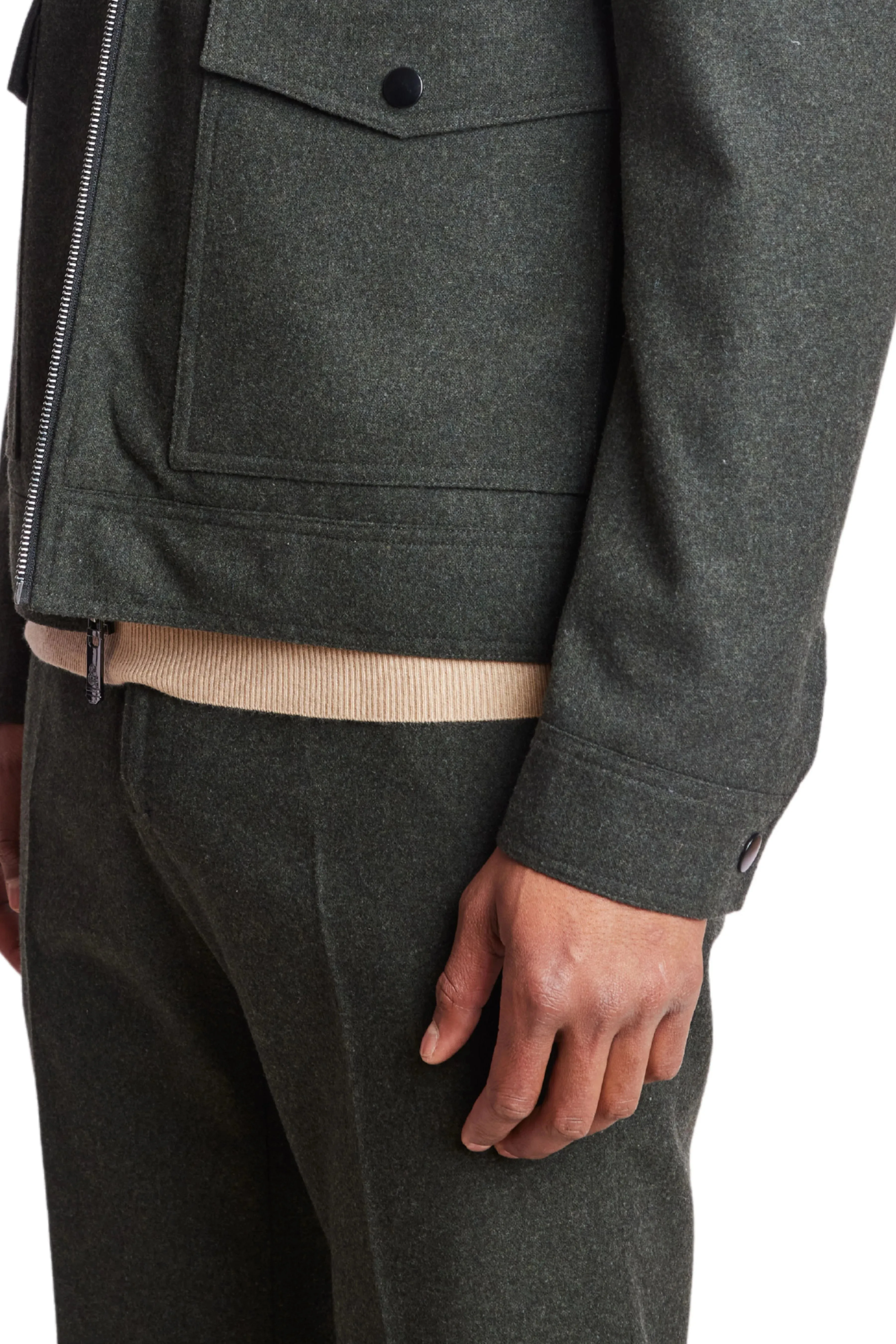 Milo Bomber Jacket - Olive Green