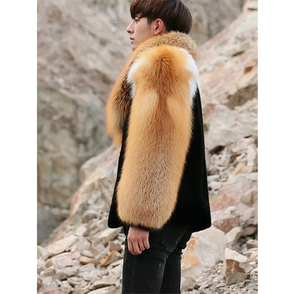 Mink & Fox Genuine Fur Coat "Stylish"