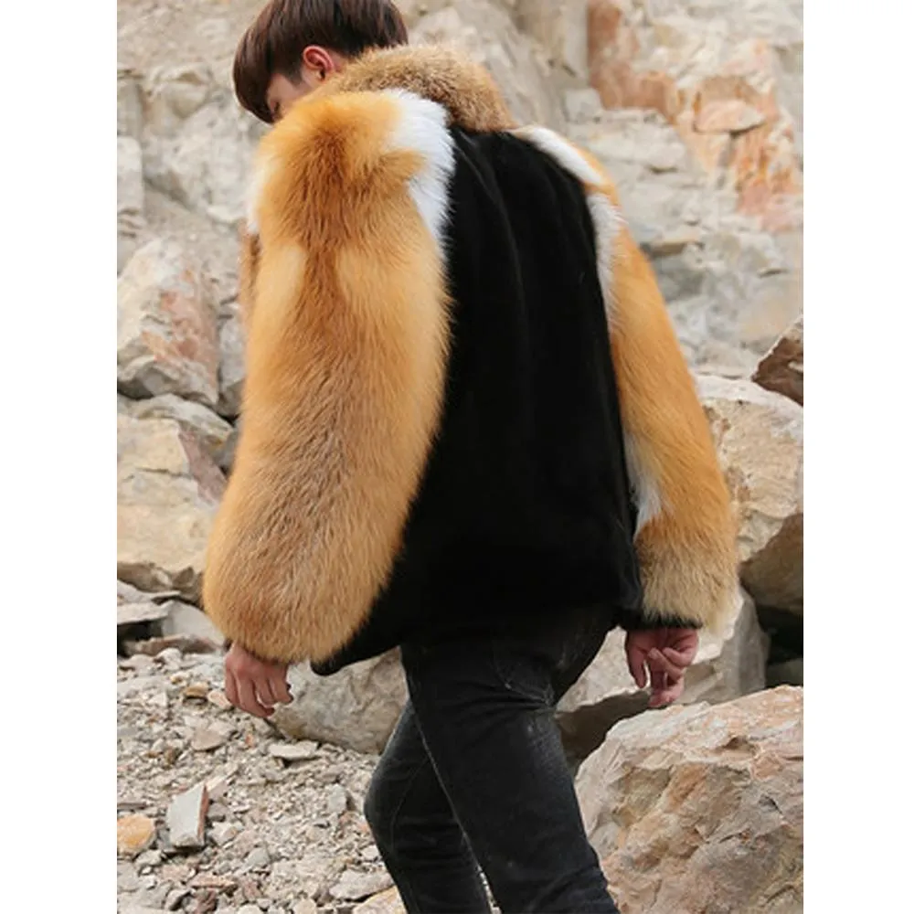 Mink & Fox Genuine Fur Coat "Stylish"