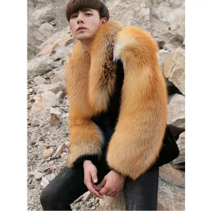 Mink & Fox Genuine Fur Coat "Stylish"