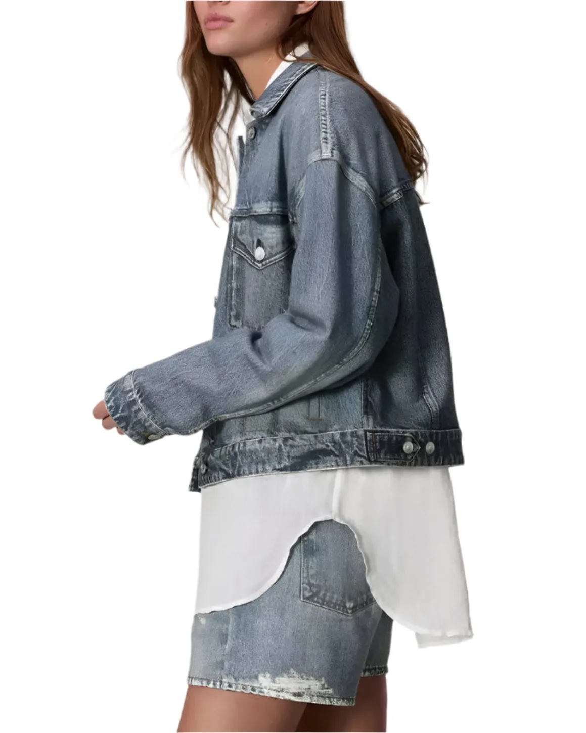Miramar Terry Trucker Jacket in Walker
