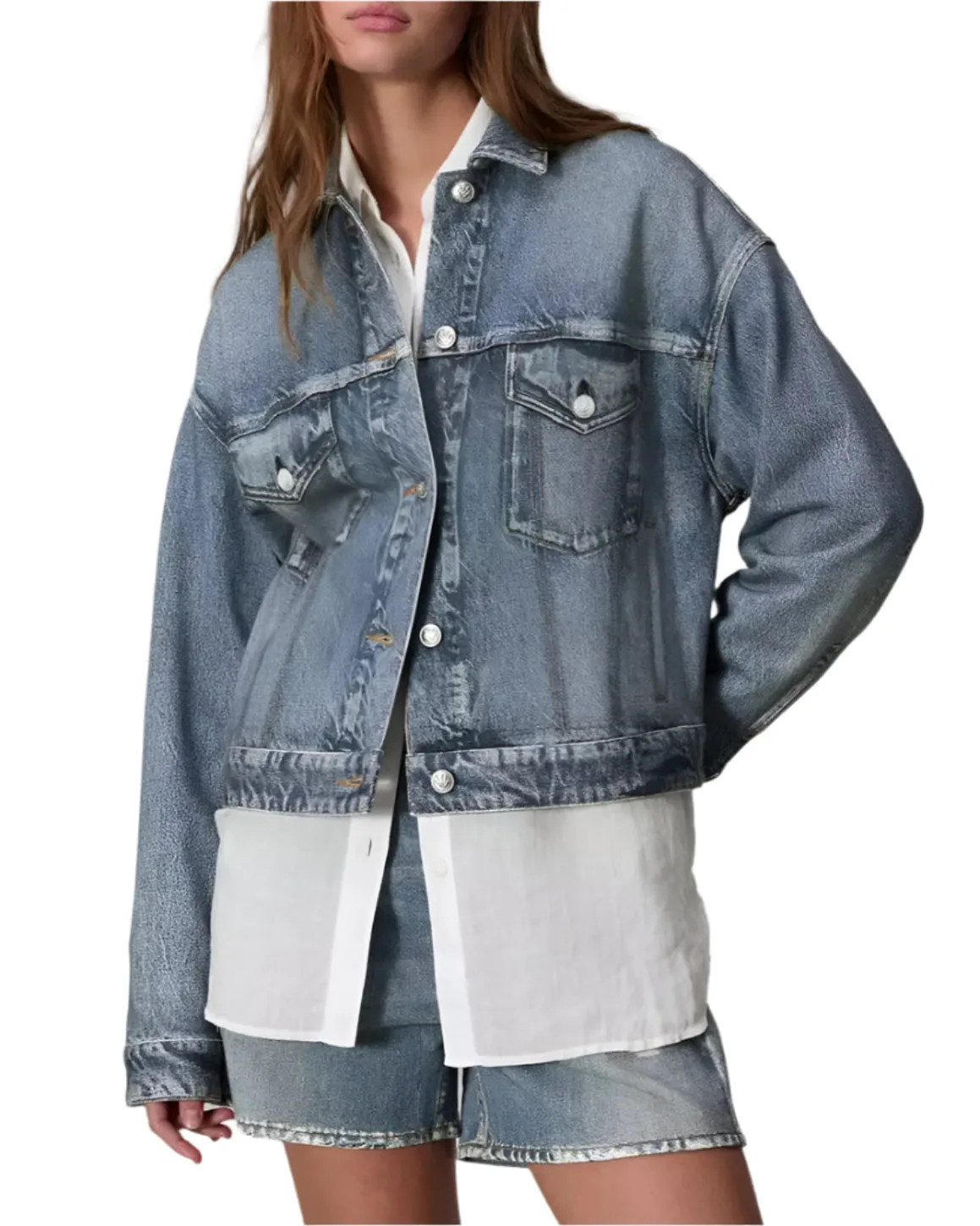 Miramar Terry Trucker Jacket in Walker