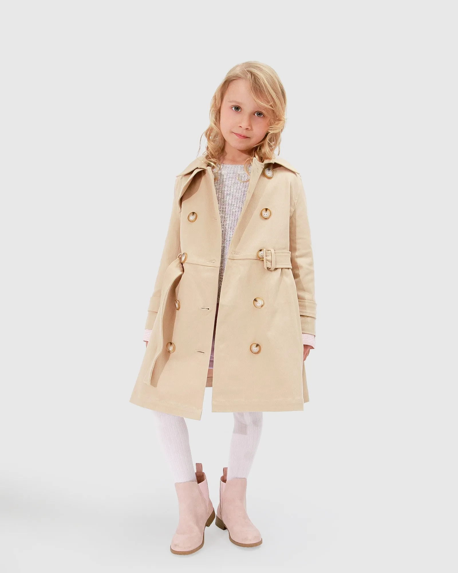 Miss Sunshine Trench Coat - Camel