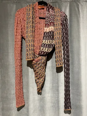 Missoni Lightweight Knit Multicolor Long Cardigan