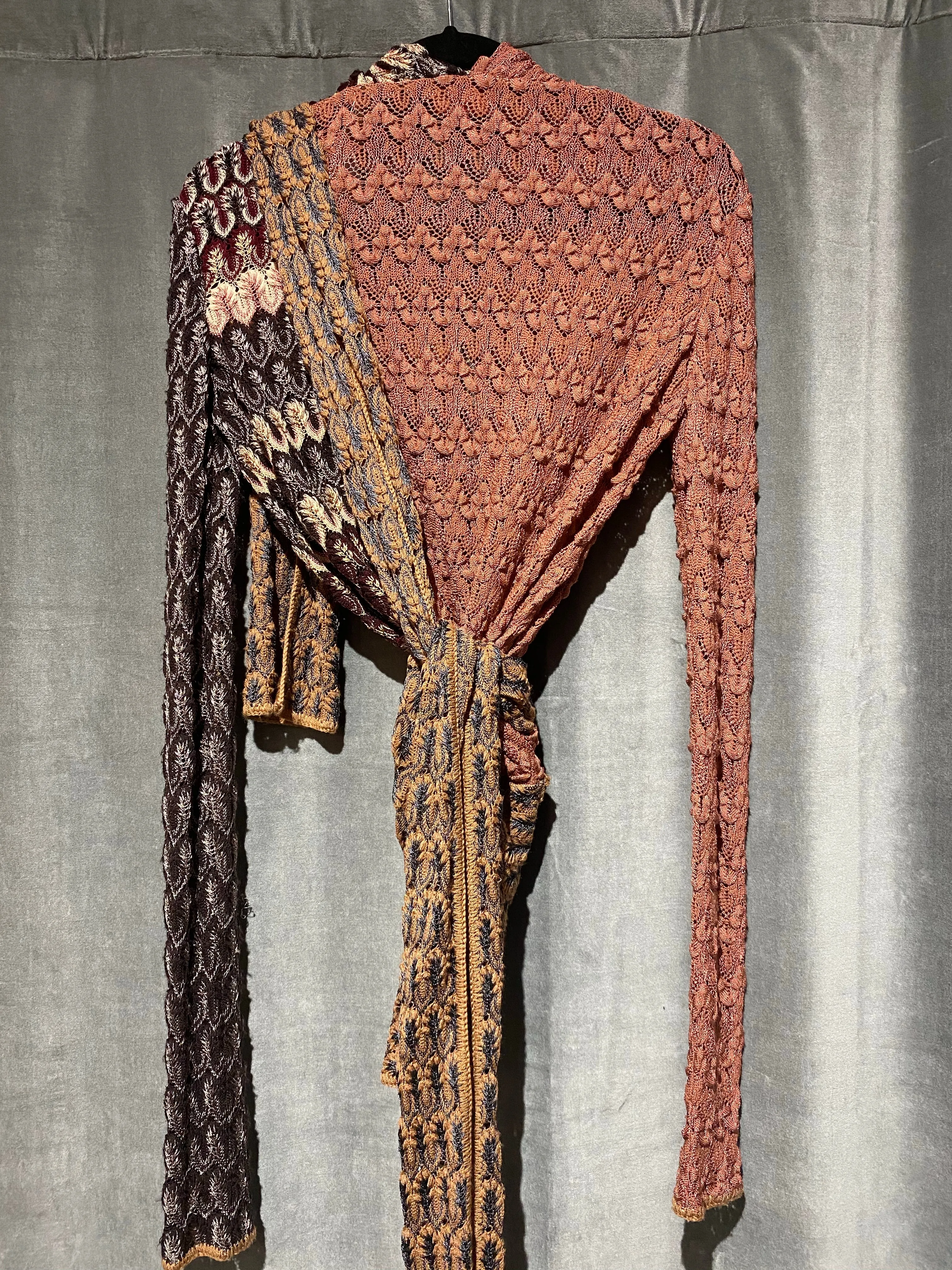 Missoni Lightweight Knit Multicolor Long Cardigan