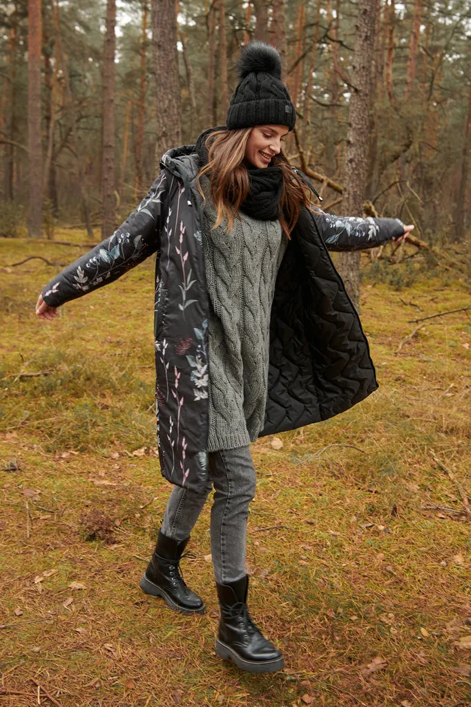 Misty Island reversible winter coat