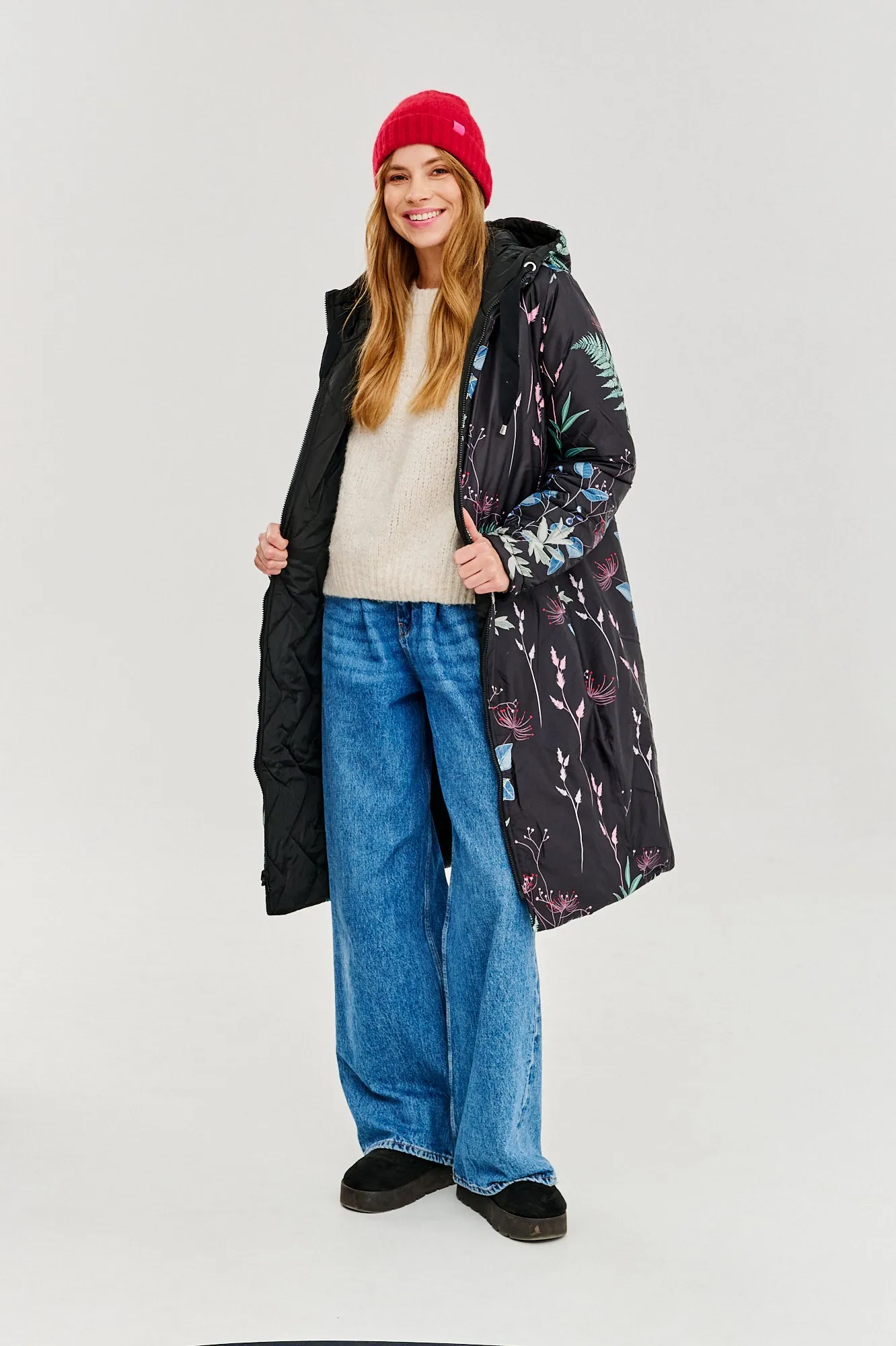 Misty Island reversible winter coat