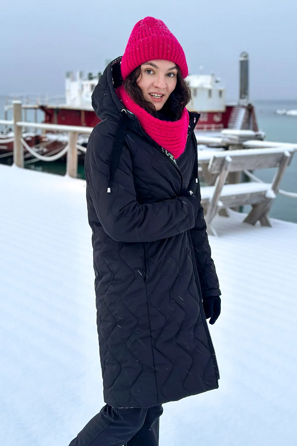 Misty Island reversible winter coat
