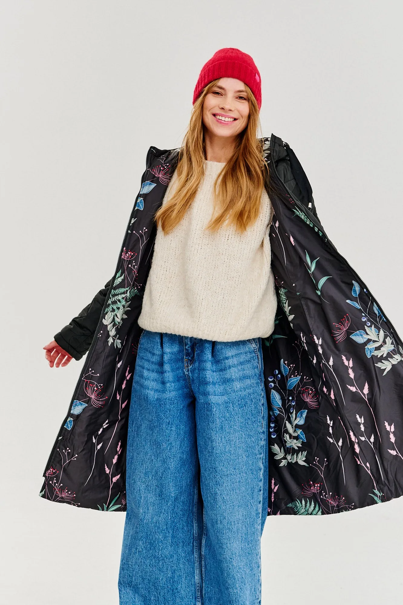 Misty Island reversible winter coat