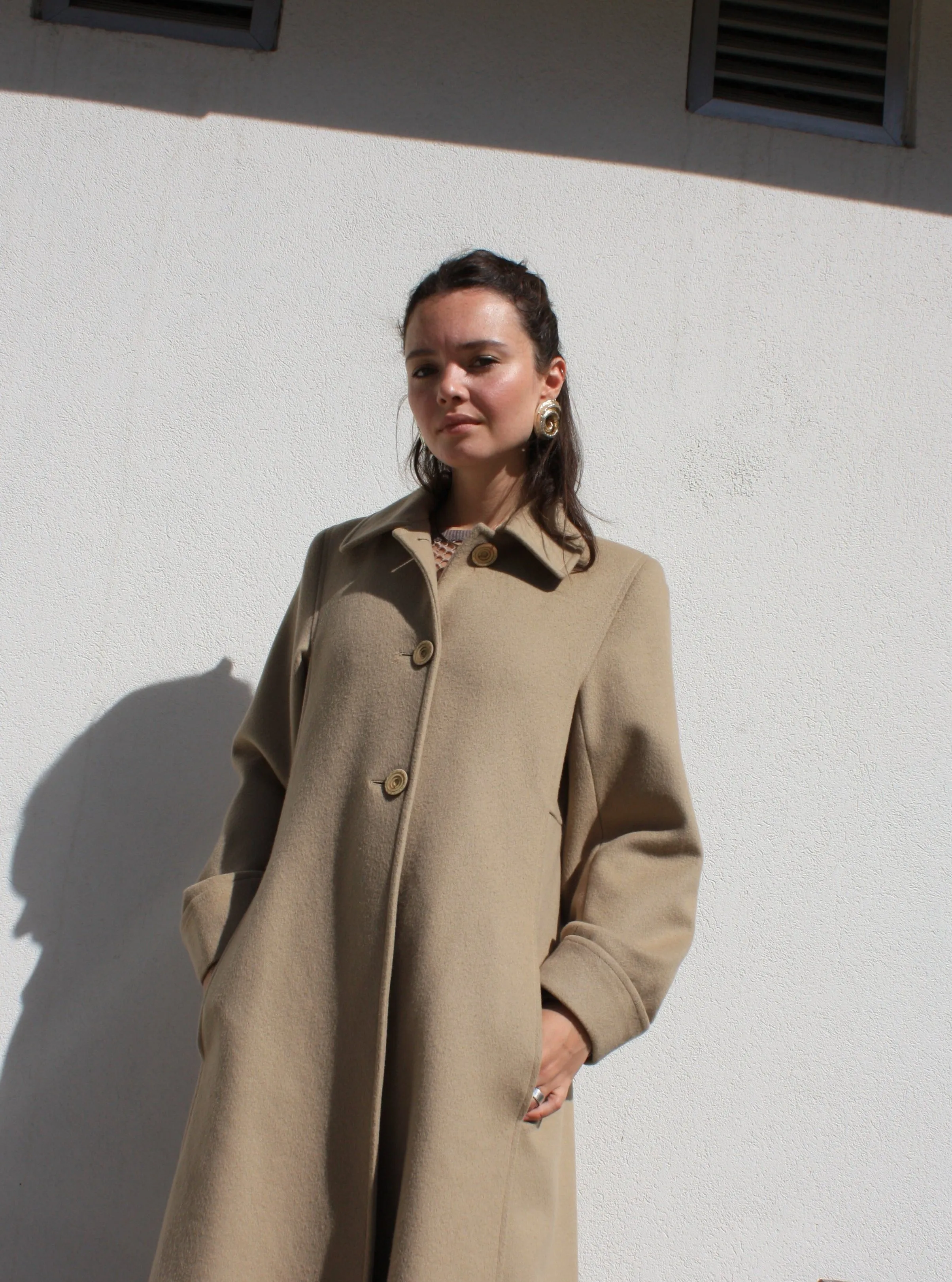 Moschino Camel Coat