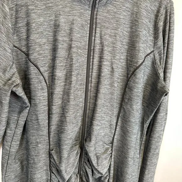 Motherhood Lot of 2 Black and Gray Full Zip Long Sleeve Maternity Jackets Large