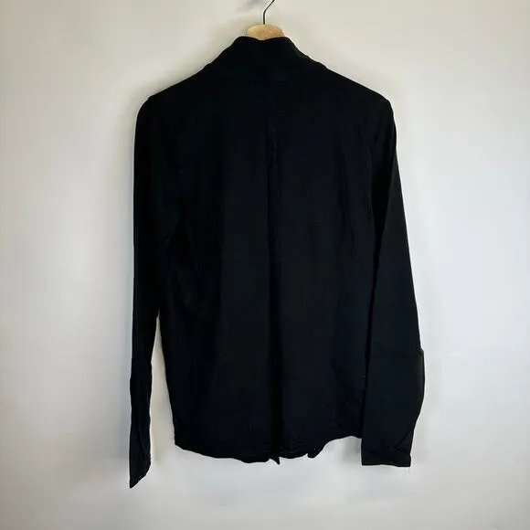Motherhood Lot of 2 Black and Gray Full Zip Long Sleeve Maternity Jackets Large