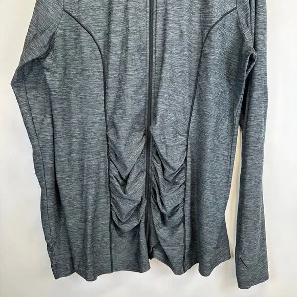 Motherhood Lot of 2 Black and Gray Full Zip Long Sleeve Maternity Jackets Large