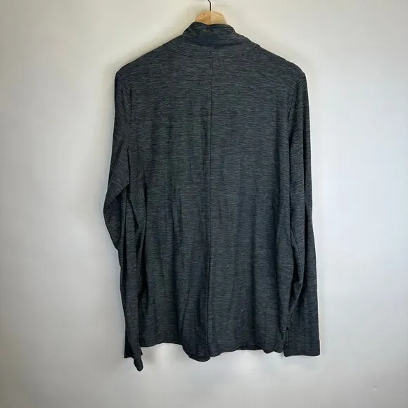 Motherhood Lot of 2 Black and Gray Full Zip Long Sleeve Maternity Jackets Large