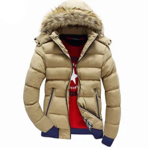Mountainskin Men's Winter Jackets 4XL Thick Hooded Fur Collar Parka Men Coats Casual Padded Men's Jackets Male Clothing SA075