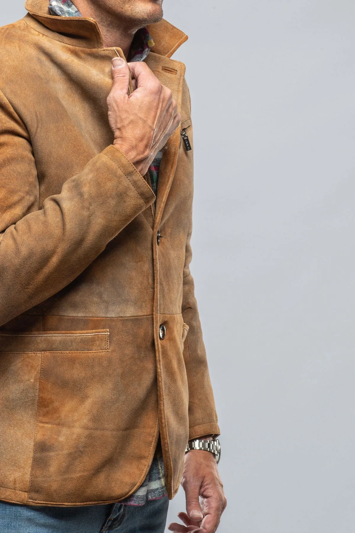Mulholland Sport Jacket In Distressed Palomino
