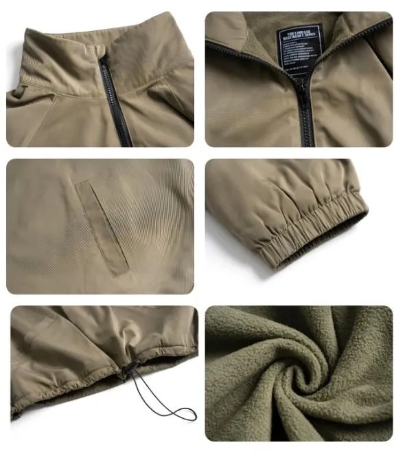 National Tide Half-Zipper Jacket Men's And Women's Same Style Fried Arcade Style Vertical Collar Jacket