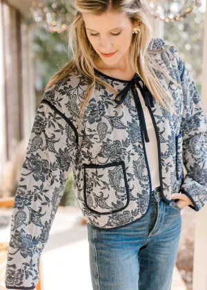 Navy Floral Jacket