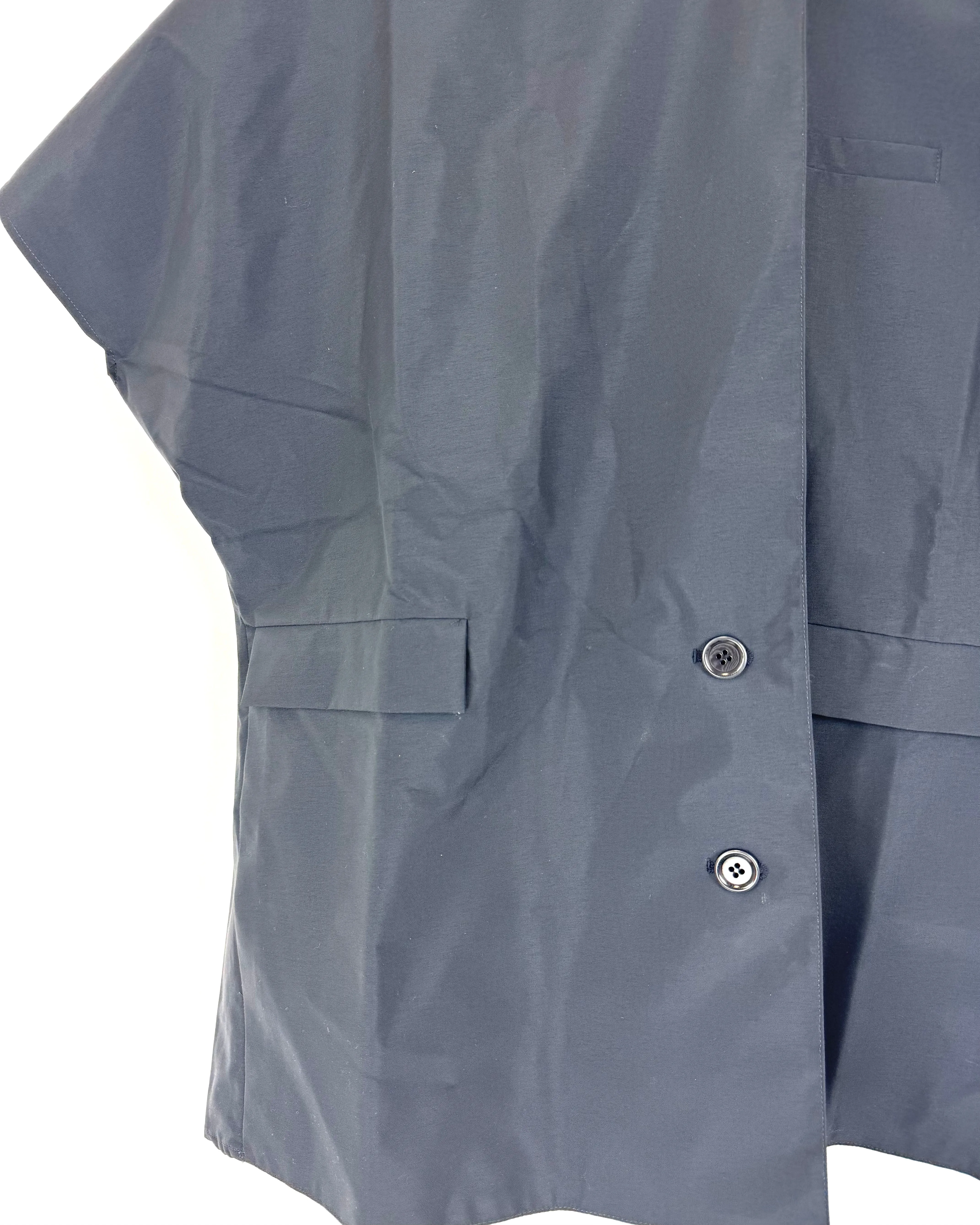 Navy Short Sleeve Raincoat - Size 6 - 10