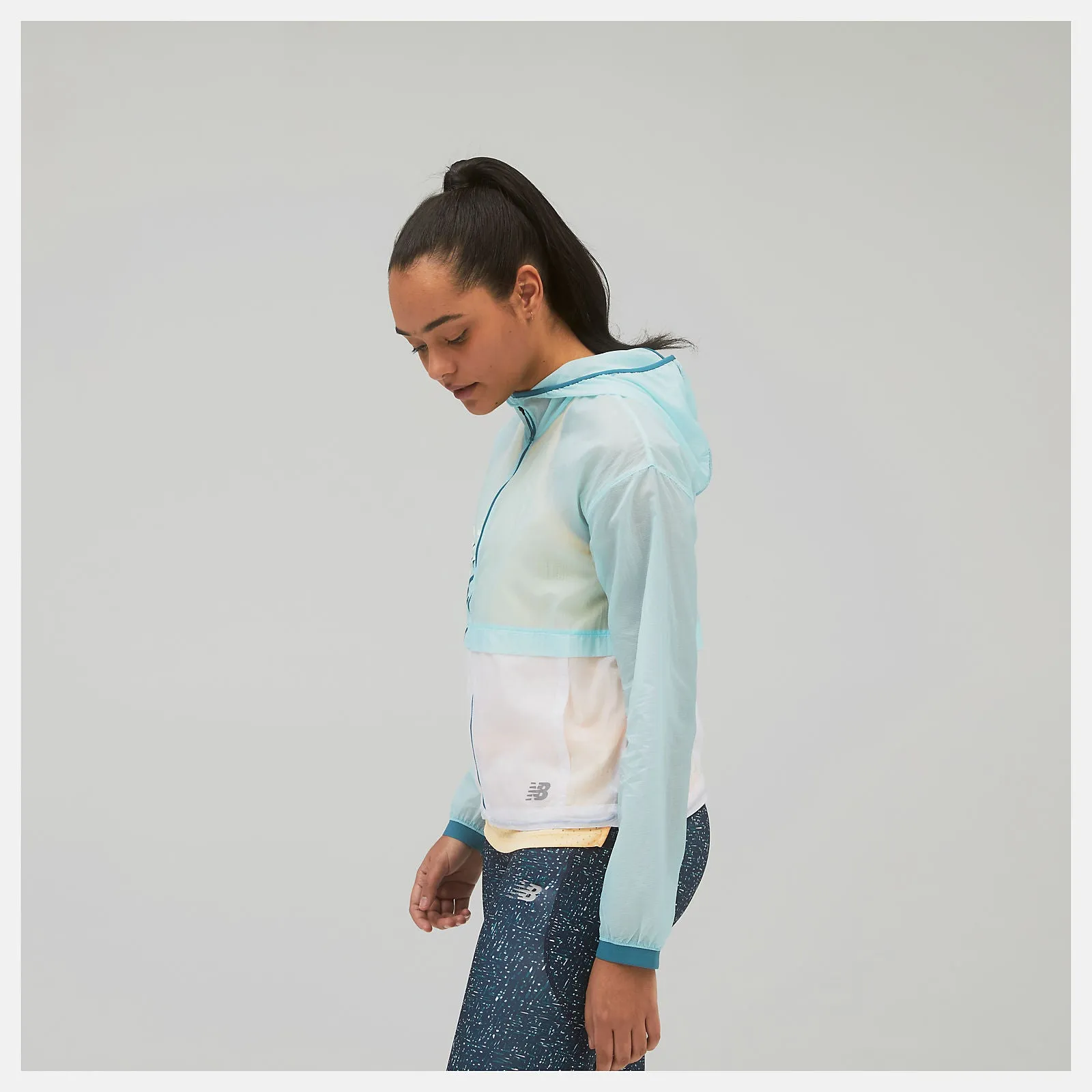 NEW BALANCE PRINTED IMPACT RUN LIGHT PACK JACKET