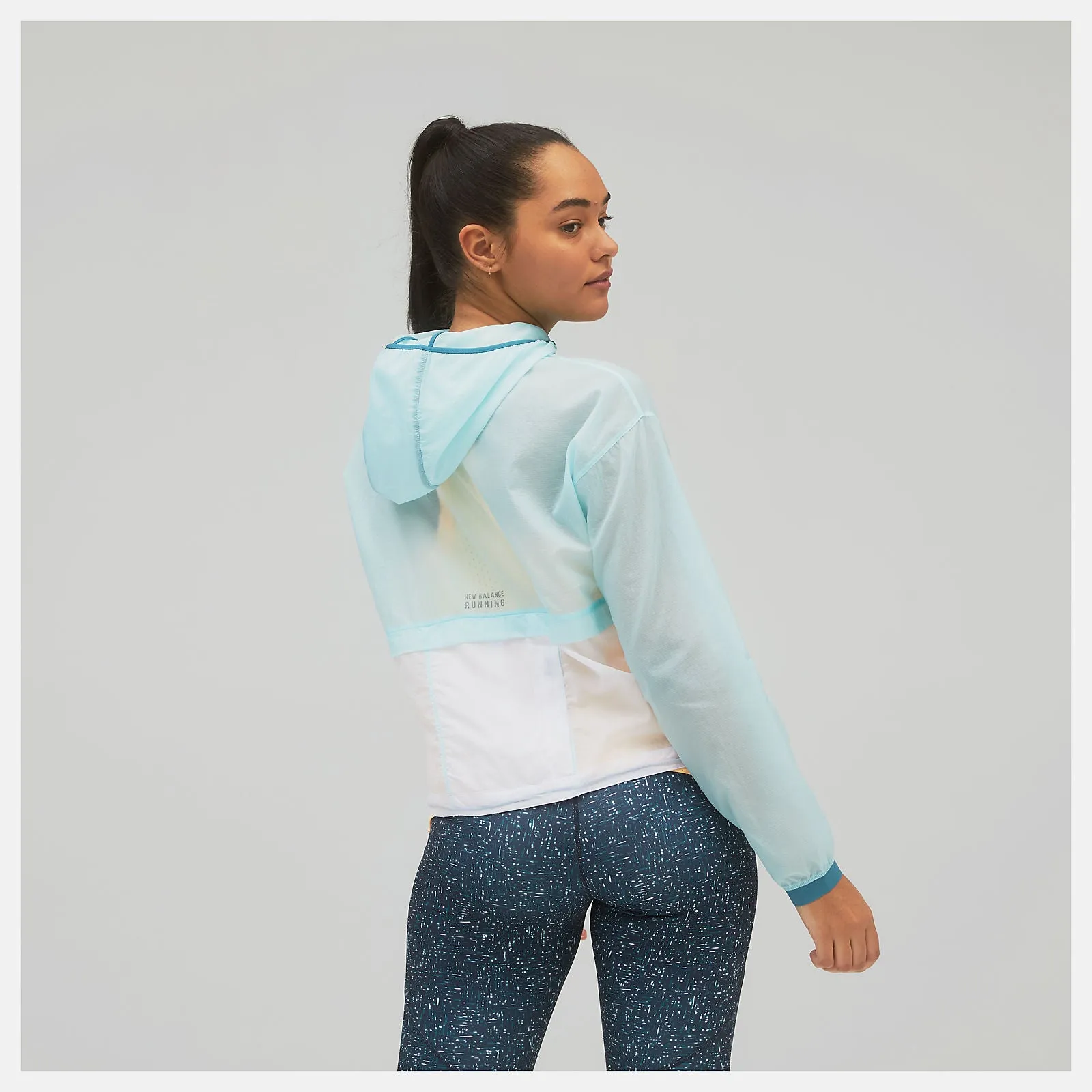 NEW BALANCE PRINTED IMPACT RUN LIGHT PACK JACKET