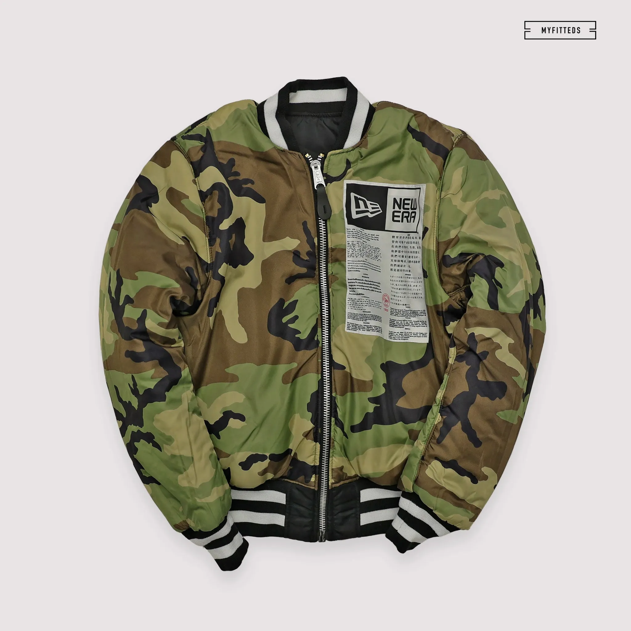 NEW ERA X ALPHA INDUSTRIES PITTSBURGH PIRATES REVERSIBLE BOMBER JACKET