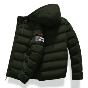 New Fashion Men Winter Jacket Coat Hooded Warm Mens Winter Coat Casual Slim Fit Student Male Overcoat ABZ82