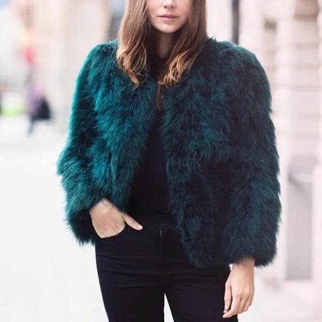 New Season's 100% Fluffy Feather Fever Fur Jackets Handmade Knitted Genuine Ostrich Fur Coat Women Retail Natural Fur Jacket
