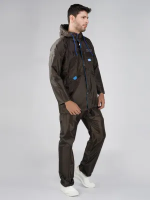 NiceG Men's Waterproof Raincoats: Upgrade Your Rainy Day Gear (Brown)