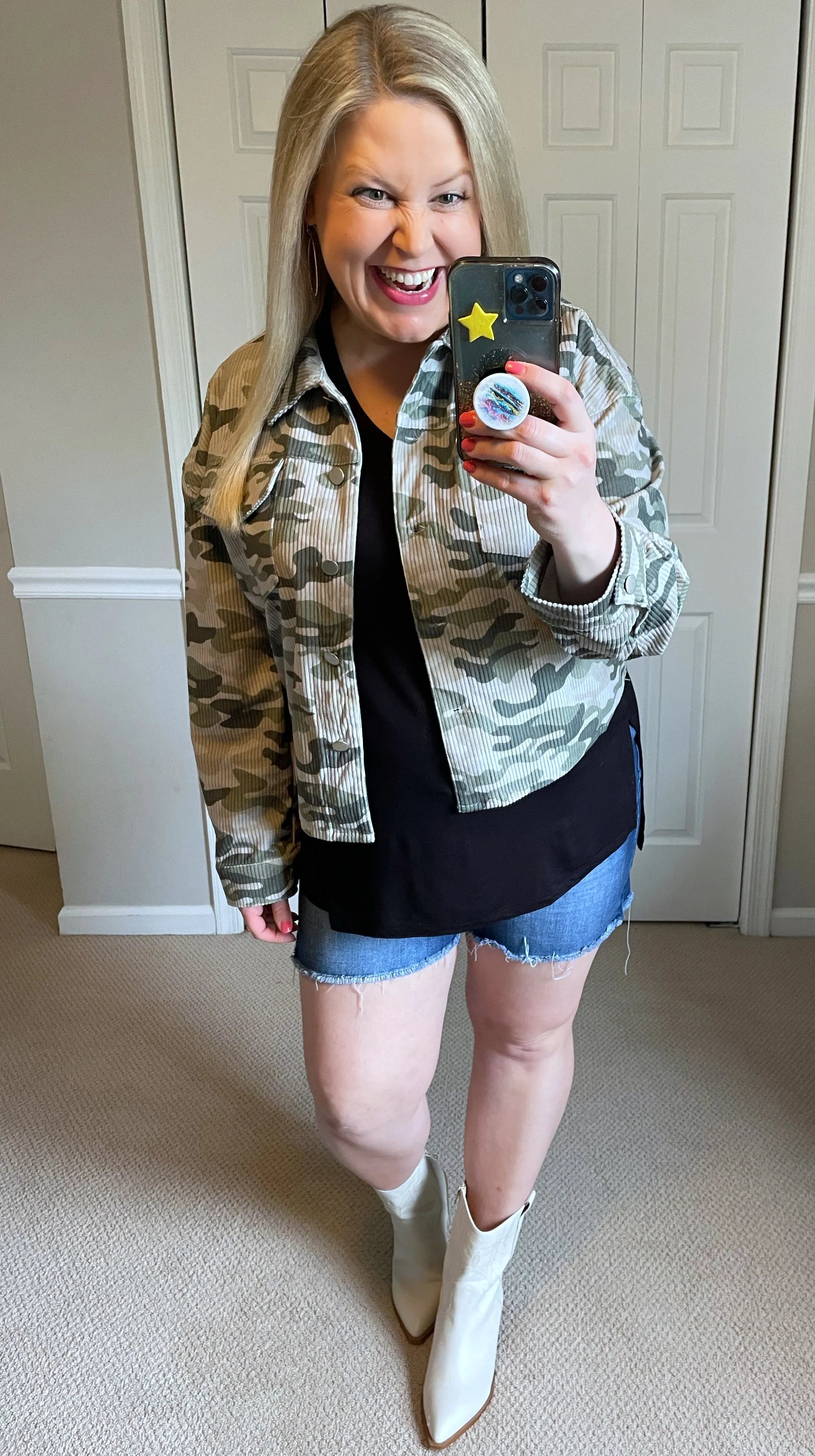 No Limits Camo Print Lightweight Corduroy Jacket