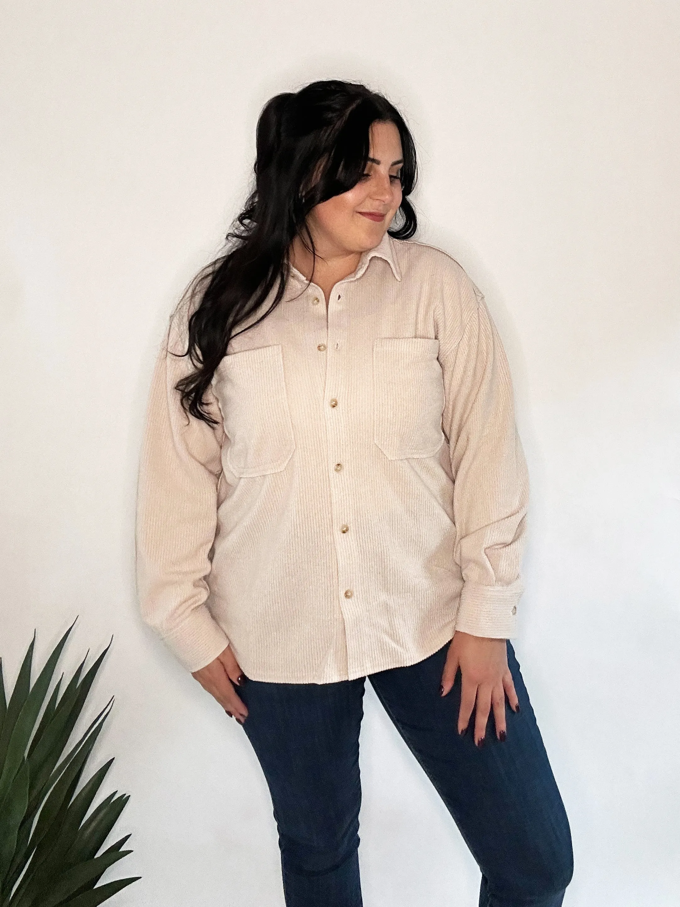Oatmeal Button Down