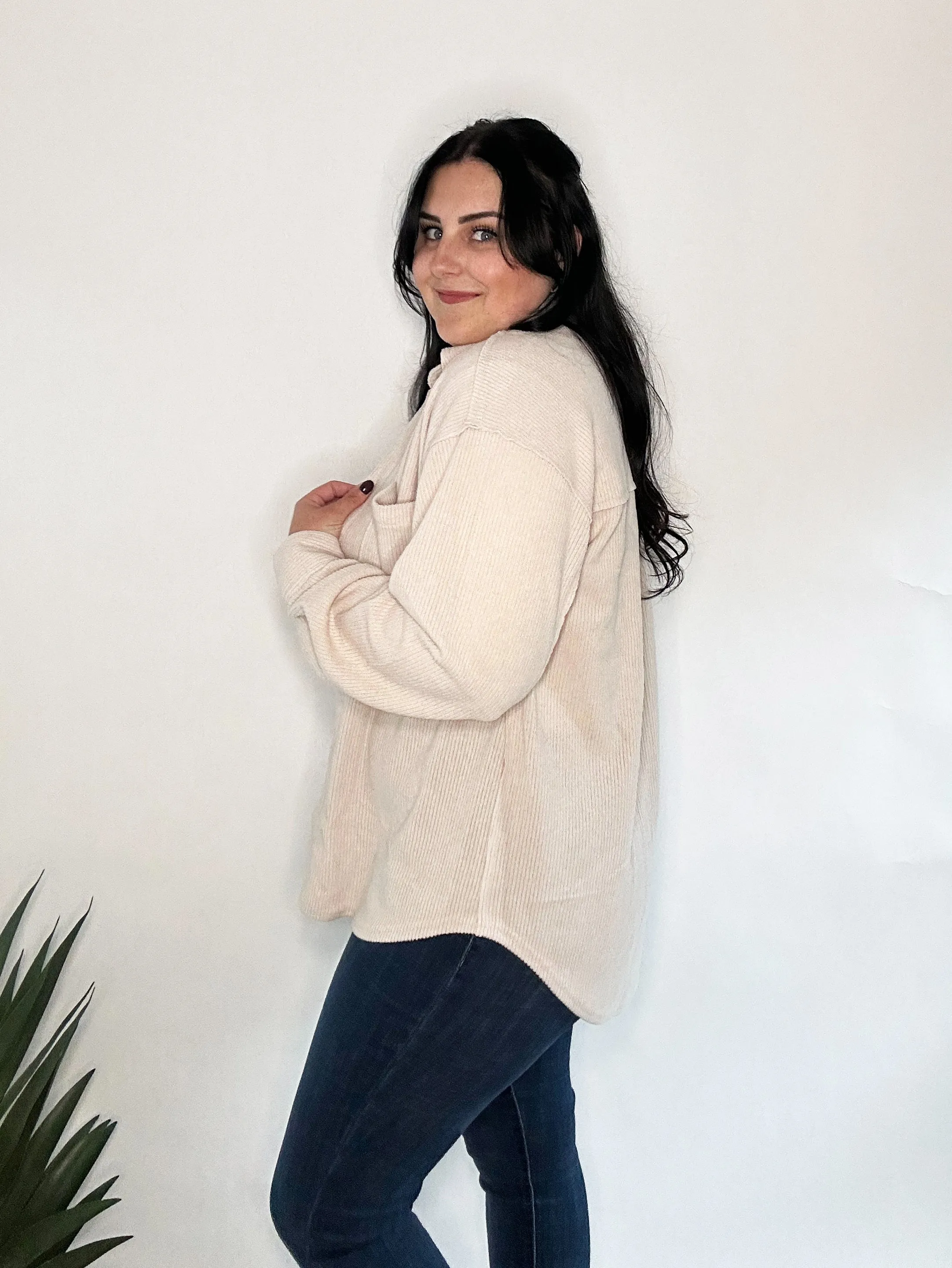 Oatmeal Button Down