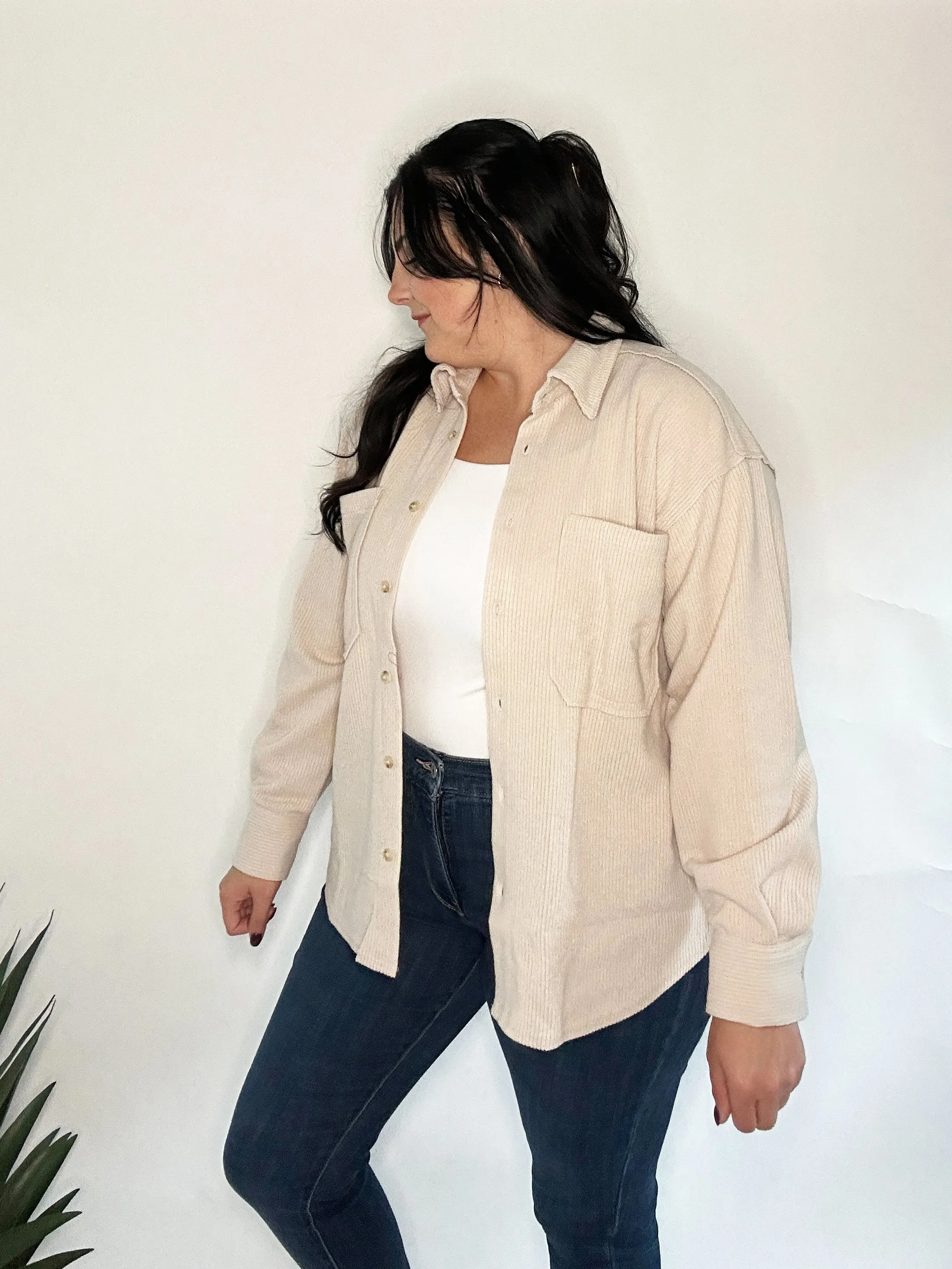 Oatmeal Button Down