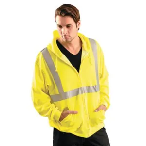 OCCUNOMIX Premium Four-Way Original Bomber Jackets, X-Large, Polyester, Hi-Vis Yellow, LUX-TJBJ-BYXL
