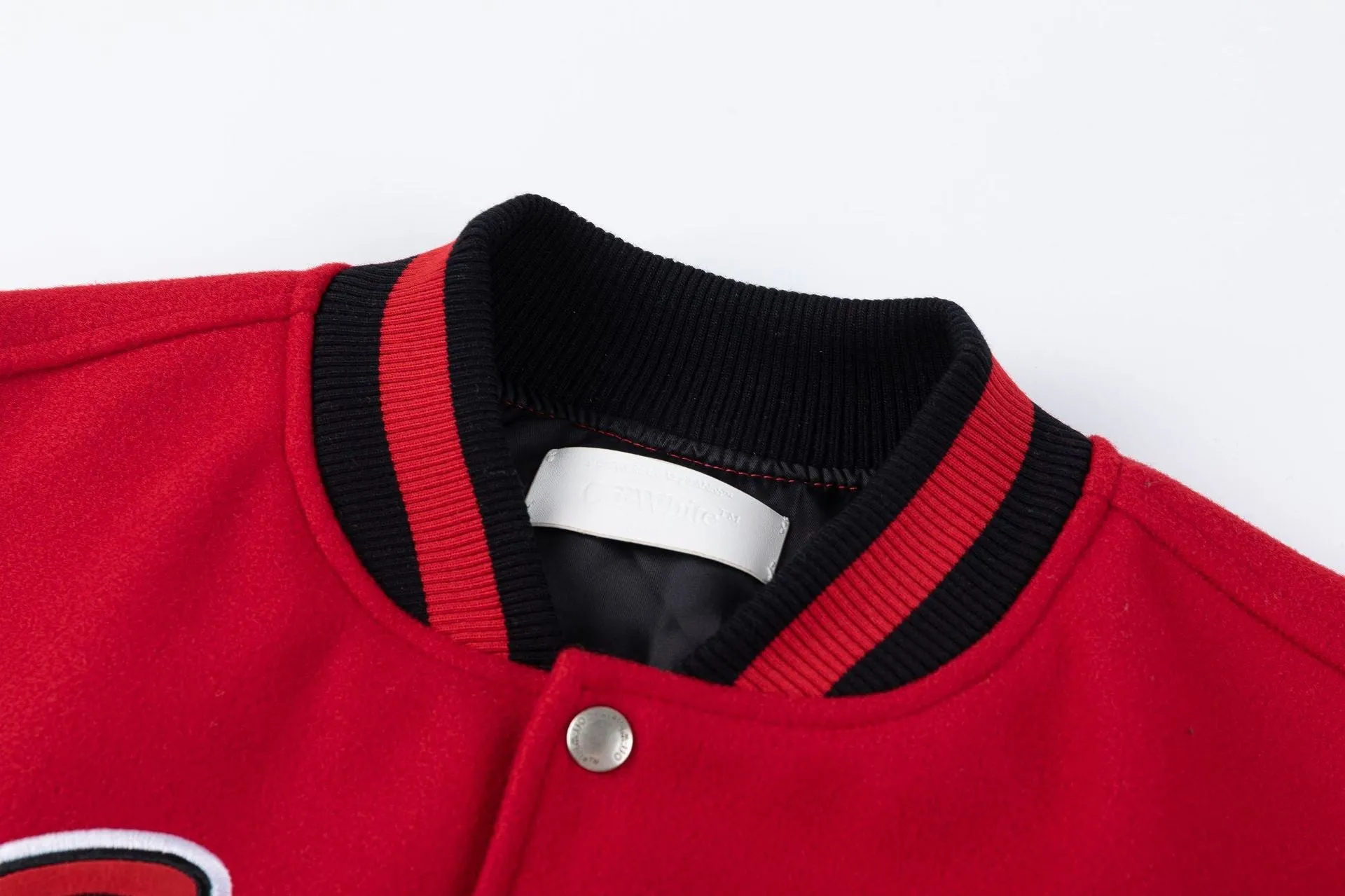 OFF WHITE Scorpio Wool Varsity Jacket