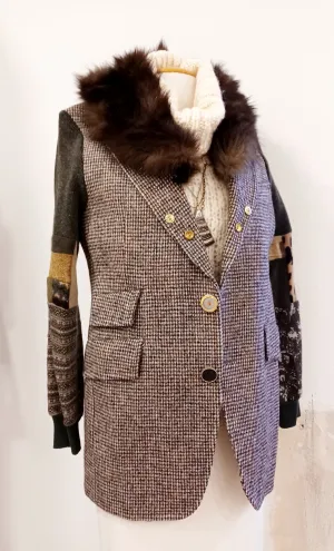Oi Oi Blazer 1970's Vintage Tweed M/L